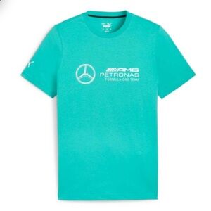 MERCEDES AMG PETRONAS F1 LOGO TEAM SHORT SLEEVE TEE GREEN - S